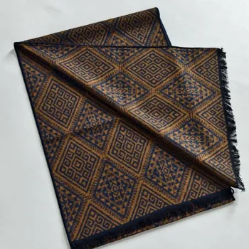 Šála Šála z česaného hedvábí bronzová elegance oboustranná, HEDVÁBNÝ SVĚT