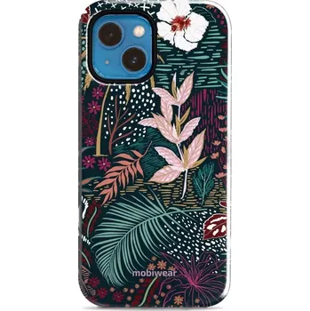 Pouzdro na mobilní telefon Odolný obal Mobiwear Elite Pro - Apple iPhone 13 Mini - EP13E Temná flóra (Odolné pouzdro, obal kryt Mobiwear Elite Pro - maximální ochrana mobilu, zesílené hrany, přesné výřezy, pohodlné držení, odolná grafika, kvalitní materiály)