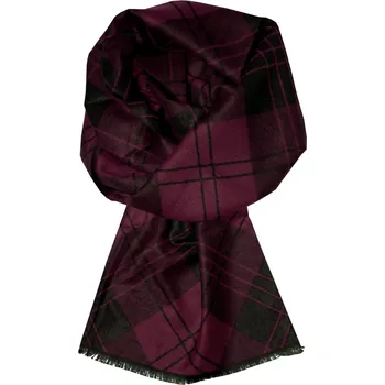Šála Cashmere Charles red pánská elegantní šála ke kabátu vínová