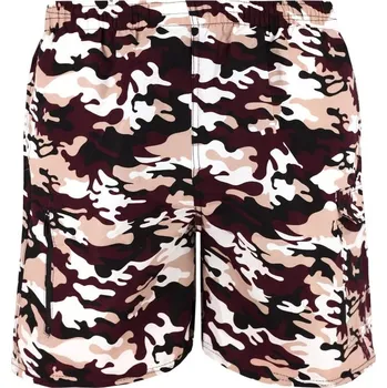 Pánské plavky Merkur wine koupací šortky s kapsou XL vícebarevná