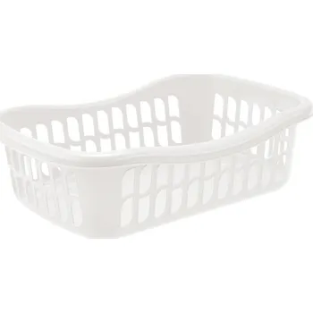 Úložný box Košík úložný UH 21l 57X39XH17.5CM bílý ";Brio"; TONTARELLI