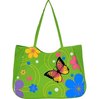 Dámské plavky Farfalla Verde velká taška na pláž zelená