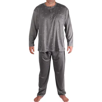 Pánské pyžamo Libor pánské pyžamo s dlouhým rukávem 1-OGD-145 XL tmavě šedá
