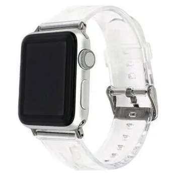 Řemínek na hodinky Transparentní silikonový řemínek pro Apple Watch Ultra 49mm / 46mm / 45mm / 44mm / 42mm - čirý