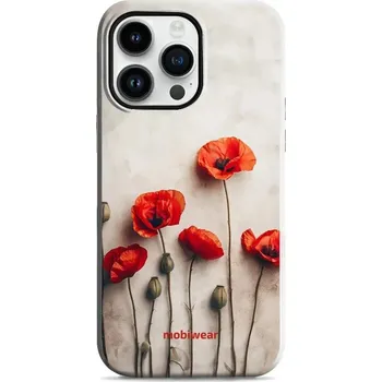 Pouzdro na mobilní telefon Odolný obal Mobiwear Elite Pro - Apple iPhone 14 Pro Max - EP42E Vlčí máky (Odolné pouzdro, obal kryt Mobiwear Elite Pro - maximální ochrana mobilu, zesílené hrany, přesné výřezy, pohodlné držení, odolná grafika, kvalitní materiály)