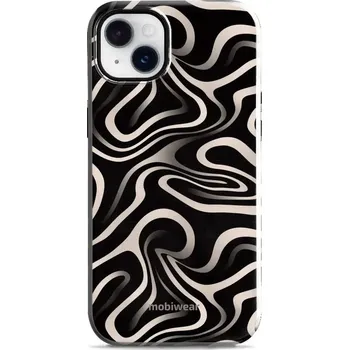 Pouzdro na mobilní telefon Odolný obal Mobiwear Elite Pro - Apple iPhone 14 Plus - EA68E Vlnky a linky (Odolné pouzdro, obal kryt Mobiwear Elite Pro - maximální ochrana mobilu, zesílené hrany, přesné výřezy, pohodlné držení, odolná grafika, kvalitní materiály)