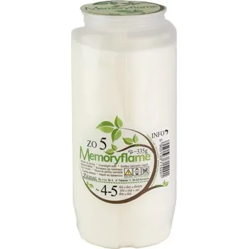 Svíčka Svíčka olejová 335 g bílá (ZO 5)