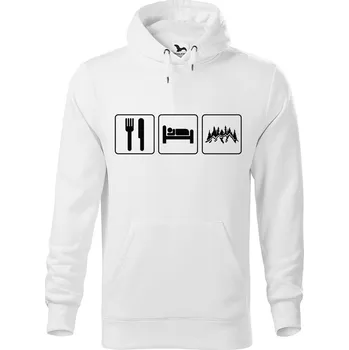 Pánská mikina DOBRÝ TRIKO Pánská mikina s potiskem Život v přírodě Velikost pánské mikiny: 3XL, Barva: Bílá