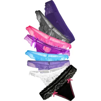 Kalhotky Mix tang - výprodej 3 ks XS vícebarevná