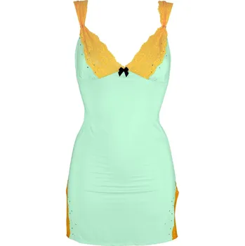 Dámská noční košile Laura Verde svůdná košilka - Diva M světle zelená