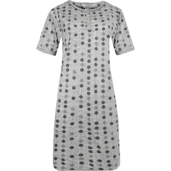 Dámská noční košile Rudie dámská noční košile krátký rukáv 6858 M šedá