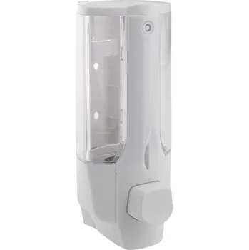 Dávkovač mýdla Aqualine Dávkovač mýdla nástěnný, 350ml, bílá