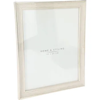 Rám na obraz Home Styling Collection Fotorámeček, imitace běleného dřeva, 23,7 x 1,3 x 29 cm