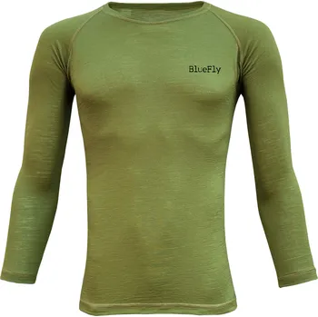 Triko BLUE FLY LS Barva: Khaki Blue Fly, Velikost: XL