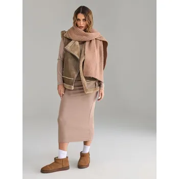 Dámské šaty Sinsay - Přiléhavé midi šaty - krémová - 580CE-12X - 580CE-12X-S-1