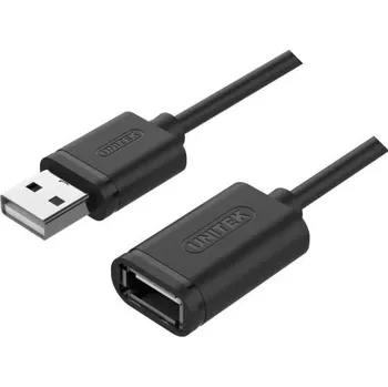 Datový kabel Unitek Y-C418GBK prodlužovací USB 2.0 AM-AF, 5m, černý