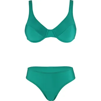 Dámské plavky Minty dámské dvoudílné plavky nevyztužené XL zelená