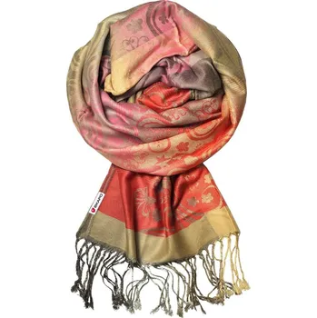 Šála Cidlina kašmírová šála malinová EK26004 tmavě růžová