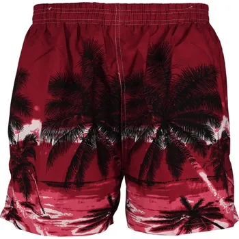 Pánské plavky Palomo maxi šortkové plavky DK69154 4XL vínová