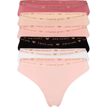 Body Irenka tanga bavlna 33981 - 3ks XL vícebarevná