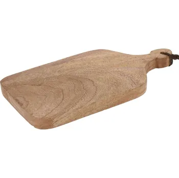 Kuchyňské prkénko Home Styling Collection Krájecí prkénko z mangového dřeva, s držákem, 10 x 19,5 x 1,3 cm