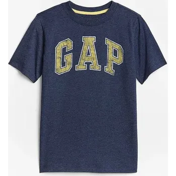 Pánské tričko tričko GAP V-New Arch Screen - Navy Heather 6-7 Years