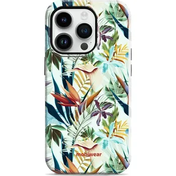 Pouzdro na mobilní telefon Odolný obal Mobiwear Elite Pro - Apple iPhone 14 Pro - E071E Flóra (Odolné pouzdro, obal kryt Mobiwear Elite Pro - maximální ochrana mobilu, zesílené hrany, přesné výřezy, pohodlné držení, odolná grafika, kvalitní materiály)
