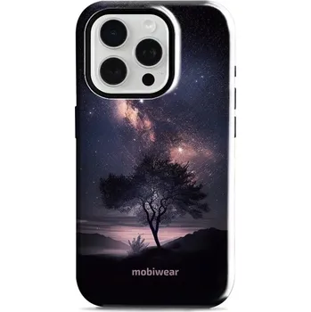 Pouzdro na mobilní telefon Odolný obal Mobiwear Elite Pro - Apple iPhone 15 Pro - E005E Strom s galaxií (Odolné pouzdro, obal kryt Mobiwear Elite Pro - maximální ochrana mobilu, zesílené hrany, přesné výřezy, pohodlné držení, odolná grafika, kvalitní materiály)