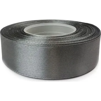 Stuha Saténová stuha tmavě šedá 25mm (Saténová stuha tmavě šedá 25mm)