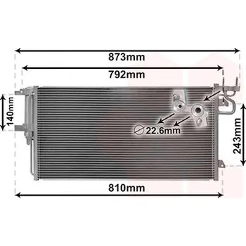 Výparník klimatizace Kondenzátor, klimatizace AGB 32X1K8C3