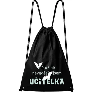 Městský batoh DOBRÝ TRIKO Bavlněný batoh s potiskem Jsem učitelka Barva: Černá