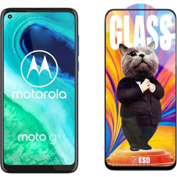 3D Ochranné tvrzené sklo na Motorola Moto G8 - Mr. Cat ESD