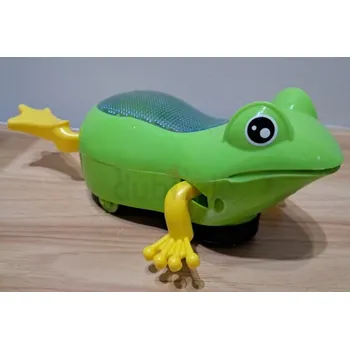 Hračka pro nejmenší Leventi Interaktivní žába s hudbou a 3D světly a s kolečky