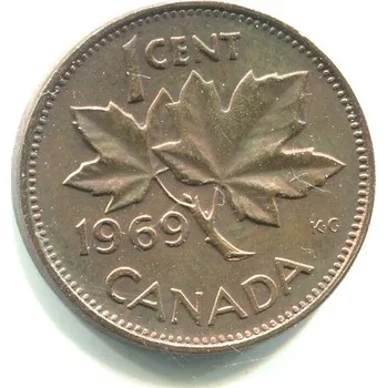 KANADA. 1 cent 1969.