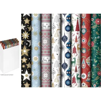 Balící papír Balící papír vánoční 500x70cm, 55g, mix č.11
