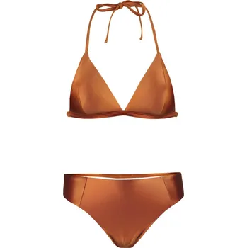 Dámské plavky Satin Bronze bikiny plavky S1039 L hnědá