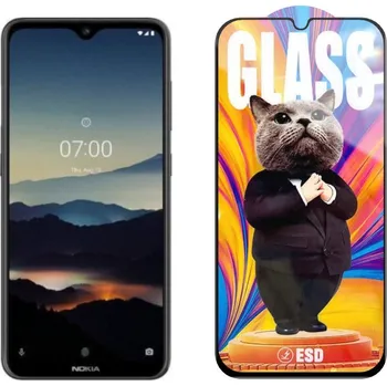 3D Ochranné tvrzené sklo na Nokia 7.2 - Mr. Cat ESD