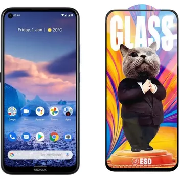 3D Ochranné tvrzené sklo na Nokia 5.4 - Mr. Cat ESD