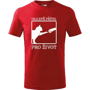 Chlapecké tričko DOBRÝ TRIKO Dětské tričko Nejlepší přítel Velikost: 158/12 let, Barva: Červená