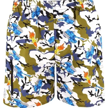 Pánské plavky Merkur rocket koupací šortky s kapsou M zelená