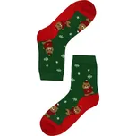 Veselí medvídci dámské vánoční ponožky 35-38 zelená