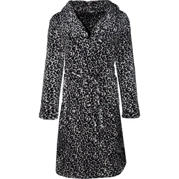 Dámská noční košile Shelma dámský župan huňatý 8207 M šedá