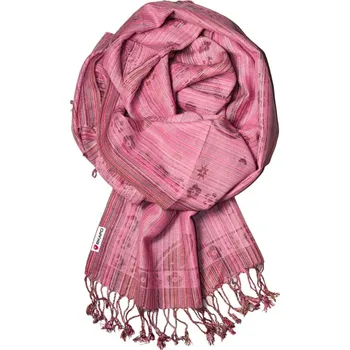Šátek Dunaj velký obdélníkový šátek malinový růžová