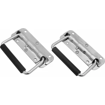 Nábytkové kování Onpira Ocelové sklopné madlo pro bednu/rack [2ks] Rozměr: 110 x 75 mm