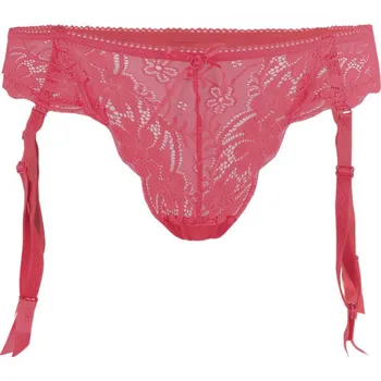Kalhotky Shakira tanga s podvazky M růžová