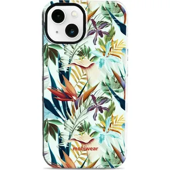 Pouzdro na mobilní telefon Odolný obal Mobiwear Elite Pro - Apple iPhone 13 - E071E Flóra (Odolné pouzdro, obal kryt Mobiwear Elite Pro - maximální ochrana mobilu, zesílené hrany, přesné výřezy, pohodlné držení, odolná grafika, kvalitní materiály)