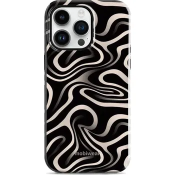 Pouzdro na mobilní telefon Odolný obal Mobiwear Elite Pro - Apple iPhone 14 Pro Max - EA68E Vlnky a linky (Odolné pouzdro, obal kryt Mobiwear Elite Pro - maximální ochrana mobilu, zesílené hrany, přesné výřezy, pohodlné držení, odolná grafika, kvalitní materiály)