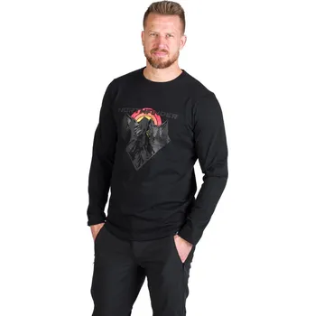 Northfinder Pánské turistické triko z organické bavlny CLAIR, černá, M