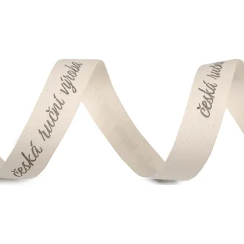 Stuha Bavlněná stuha česká ruční výroba 16mm (Bavlněná stuha česká ruční výroba)