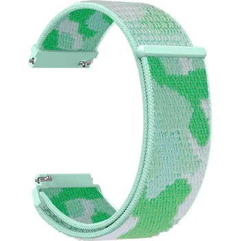 Chytré hodinky Nylonový řemínek kamufláž 18mm Barevná varianta: Zelená Kamufláž